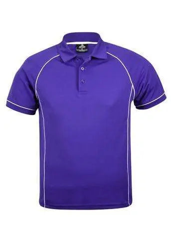 Aussie Pacific Men's Endeavour Work Polo Shirt 1310 Casual Wear Aussie Pacific Purple/White S
